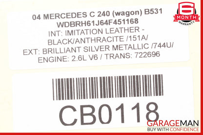01-07 Mercedes W203 C280 Rear Right & Left Side Shock Absorber Spring Set OEM