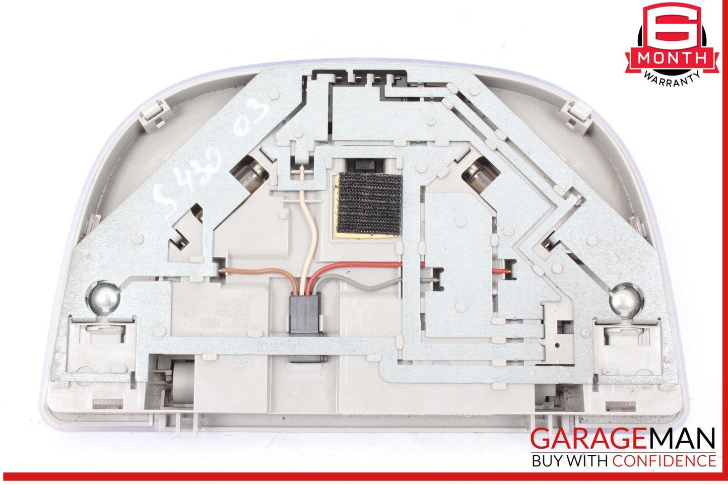 00-06 Mercedes W220 S430 S55 AMG Rear Headliner Reading Map Dome Light OEM