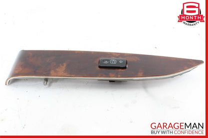 03-06 Mercedes W216 CL55 AMG Front Right Side Door Window Switch Trim Bezel Wood