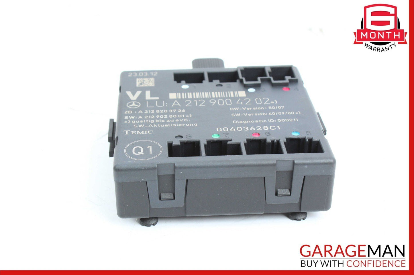08-18 Mercedes X204 GLK350 C250 SLK350 E400 Front Left Side Door Control Module