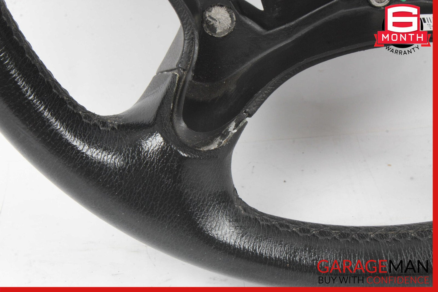 06-09 Mercedes W211 E350 CLS500 4 Spoke Steering Wheel Leather Black OEM