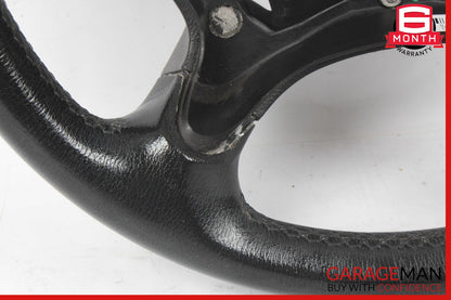06-09 Mercedes W211 E350 CLS500 4 Spoke Steering Wheel Leather Black OEM