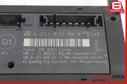 07-13 Mercedes W221 S550 S63 AMG Front Left Driver Side Under Seat Control Unit