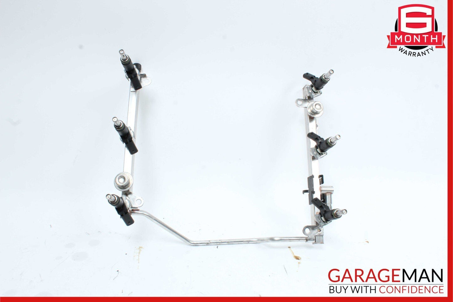 05-12 Mercedes W204 C300 C350 R350 Fuel Injector Rail w/ Fuel Injectors OEM