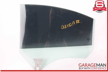 14-18 Mercedes W117 CLA250 Rear Right Passenger Side Door Window Glass OEM
