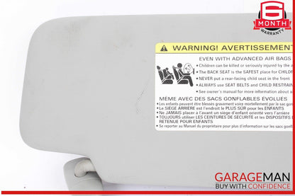 17-24 Audi A4 Front Left Driver Side Sun Visor Sunvisor Gray 8H0010501 OEM