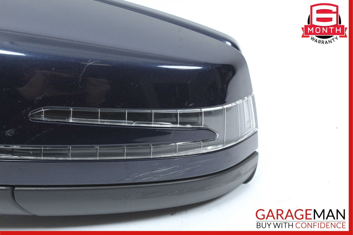 10-12 Mercedes X204 GLK350 Front Left Side Mirror Rear View Door Blue OEM