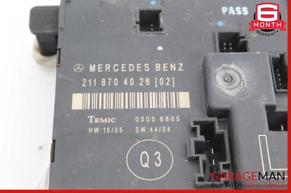 03-09 Mercedes W211 E350 E550 Rear Left Driver Door Control Module OEM
