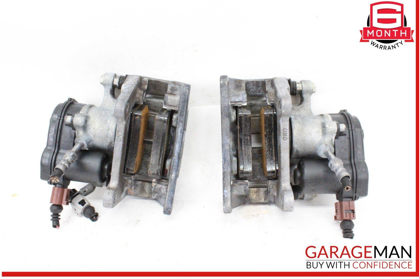 12-17 Audi A6 A7 Rear Left & Right Side Brake Calipers Set of 2 Pc OEM