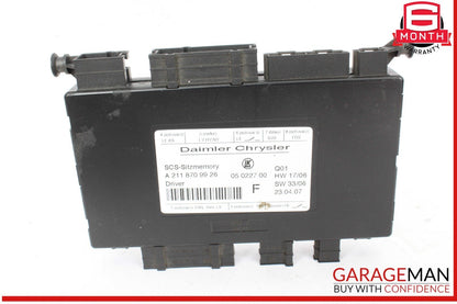 03-12 Mercedes W219 CLS550 SLK350 Seat Control Module Left Side OEM
