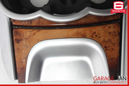06-10 Mercedes W251 R500 R350 Center Console Cup Holder Ash Tray Wood OEM