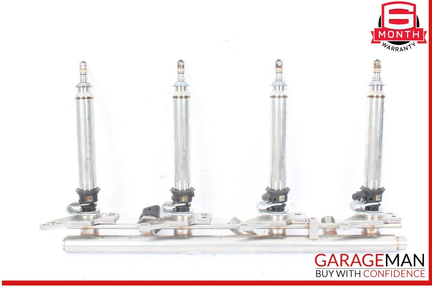 11-19 Mercedes W218 CLS550 Right Fuel Injection Rail Line w/ Injectors