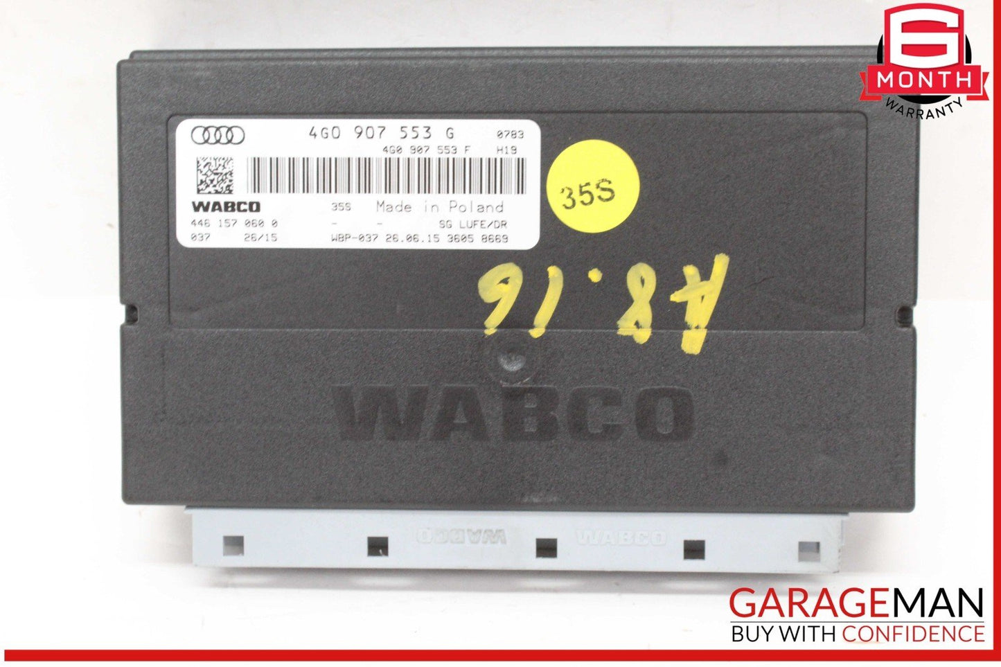 12-18 Audi A8 S7 A6 A7 RS7 Active Air Suspension Control Module 4G0907553G OEM