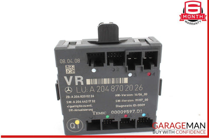 08-14 Mercedes W204 C300 Front Right Side Door Control Module 2048702026 OEM