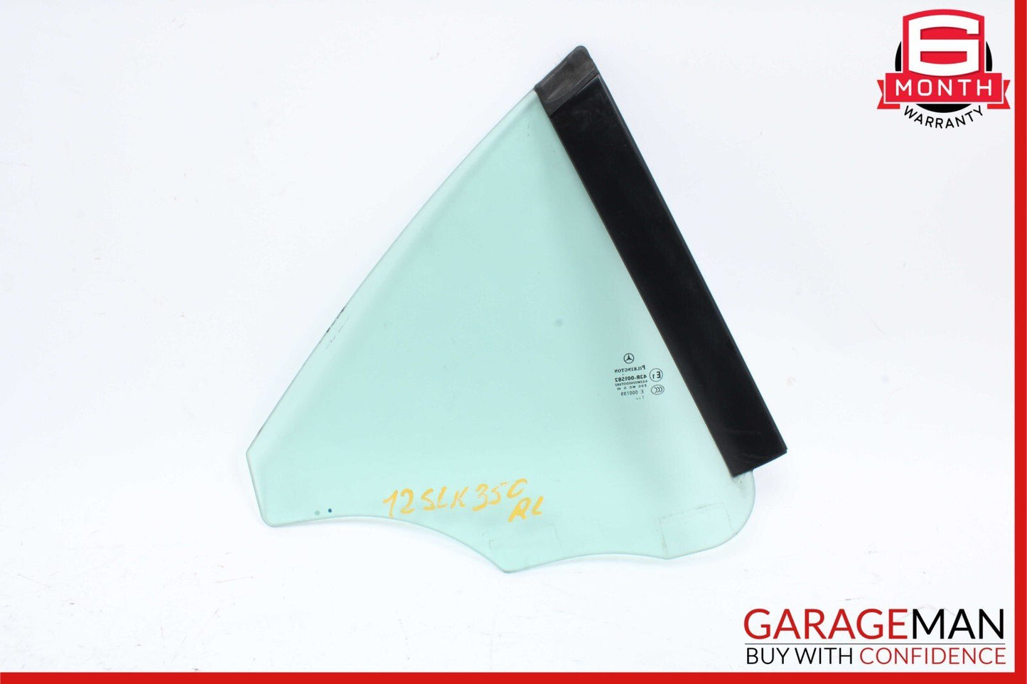 12-20 Mercedes R172 SLK350 SLK250 Rear Left Side Quarter Window Glass OEM