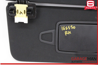 14-17 Mercedes W222 S550 Front Right Passenger Side Sunvisor Sun Visor Black OEM