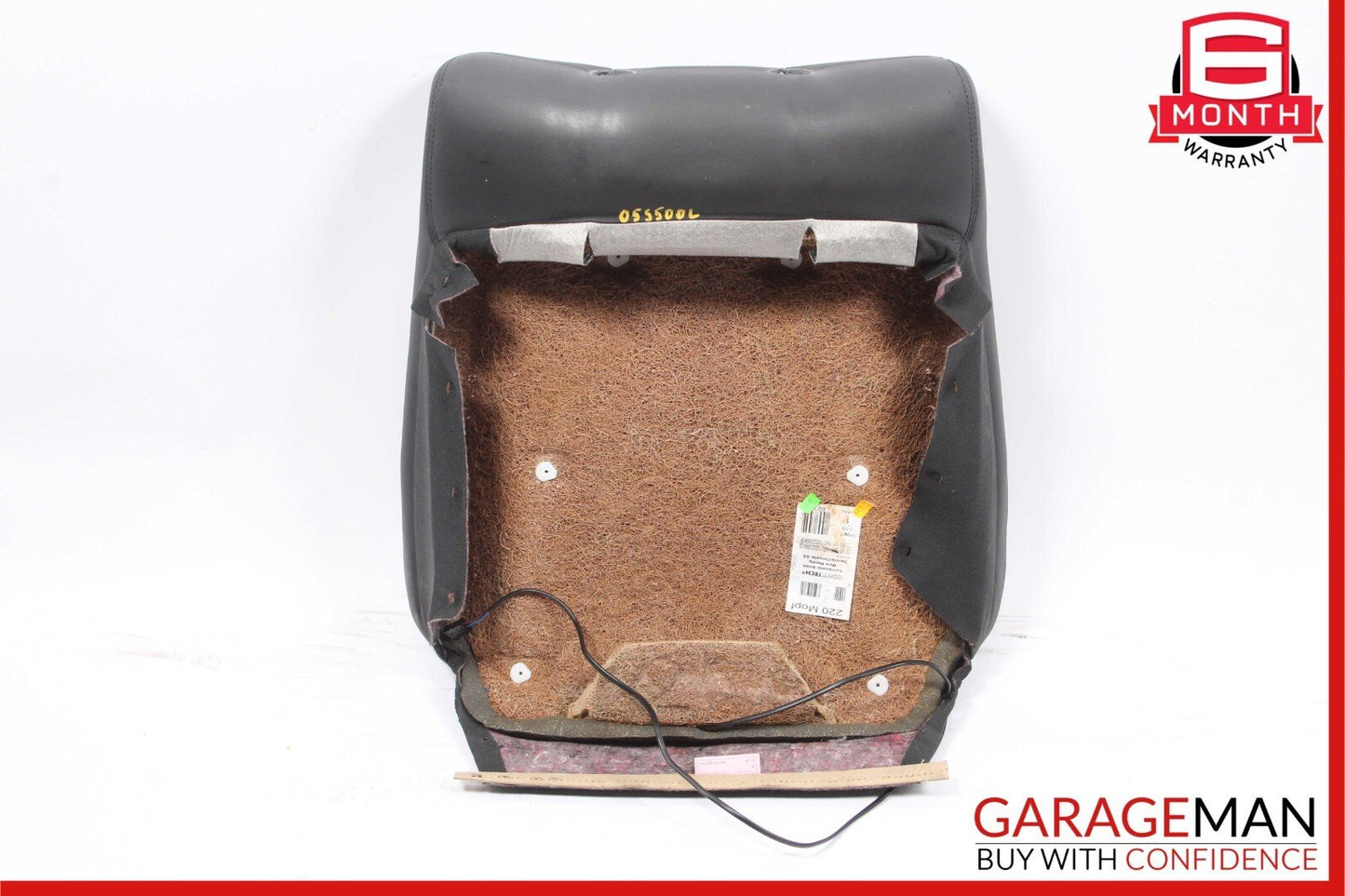 03-06 Mercedes W220 S500 Front Left Top Upper Seat Cushion Black OEM