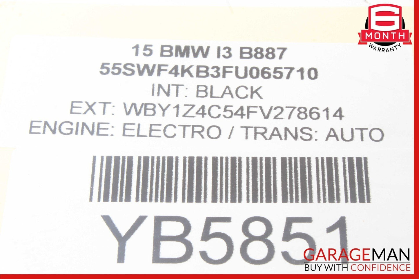 14-21 BMW i3 I01 Hybrid Brake Booster Vacuum Pump 34336857405 OEM
