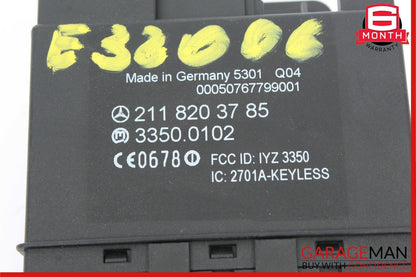 03-09 Mercedes W211 E320 E63 CLS550 Rear Door Keyless Go Control Module Unit OEM