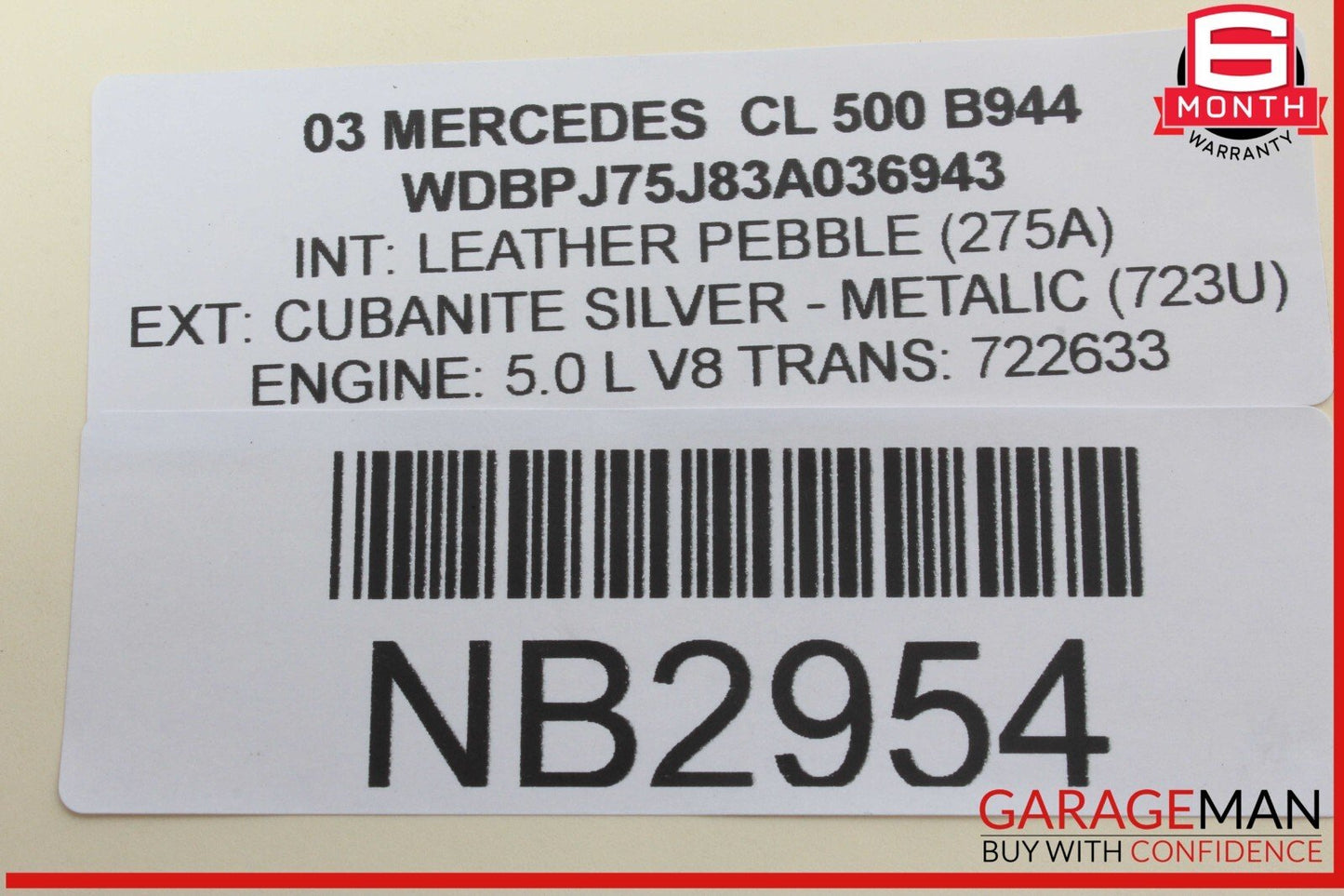 00-06 Mercedes W215 CL500 CL55 AMG Headlight Lamp Control Switch Button OEM