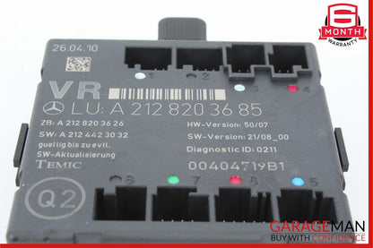08-18 Mercedes W212 E350 C300 E400 Front Right Side Door Control Module OEM