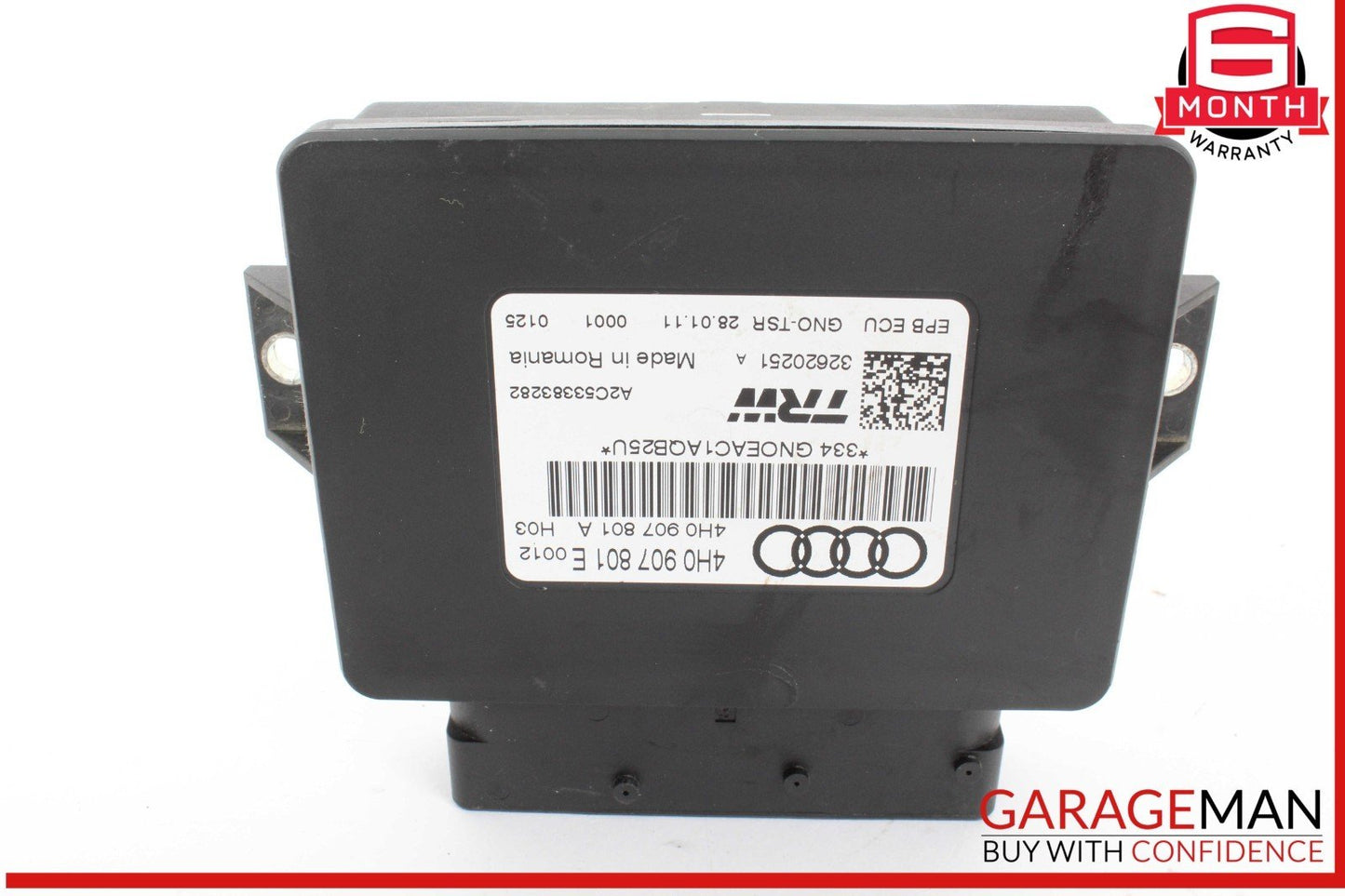 12-18 Audi A7 Electronic Parking Brake Control Module Unit 4H0907801E OEM