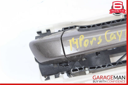 11-18 Porsche Cayenne 958 Front Right Side Exterior Door Handle Brown OEM