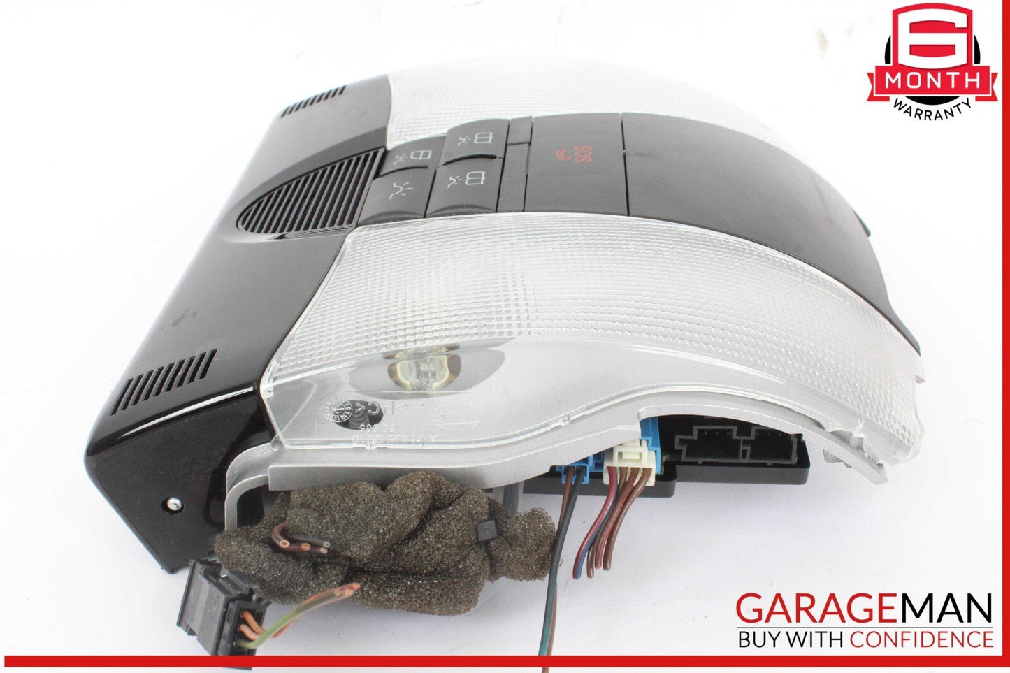 05-11 Mercedes R171 SLK300 SLK280 Overhead Reading Dome Light Lamp Black OEM