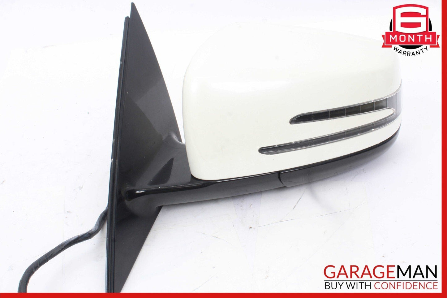 10-13 Mercedes W221 S63 AMG Front Left Driver Side Mirror Door Rear View White