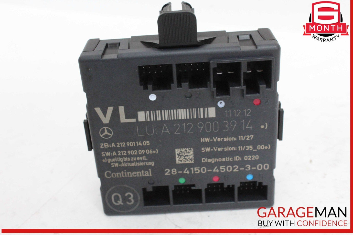 08-18 Mercedes W204 C250 CGI Front Left Driver Side Door Control Module OEM