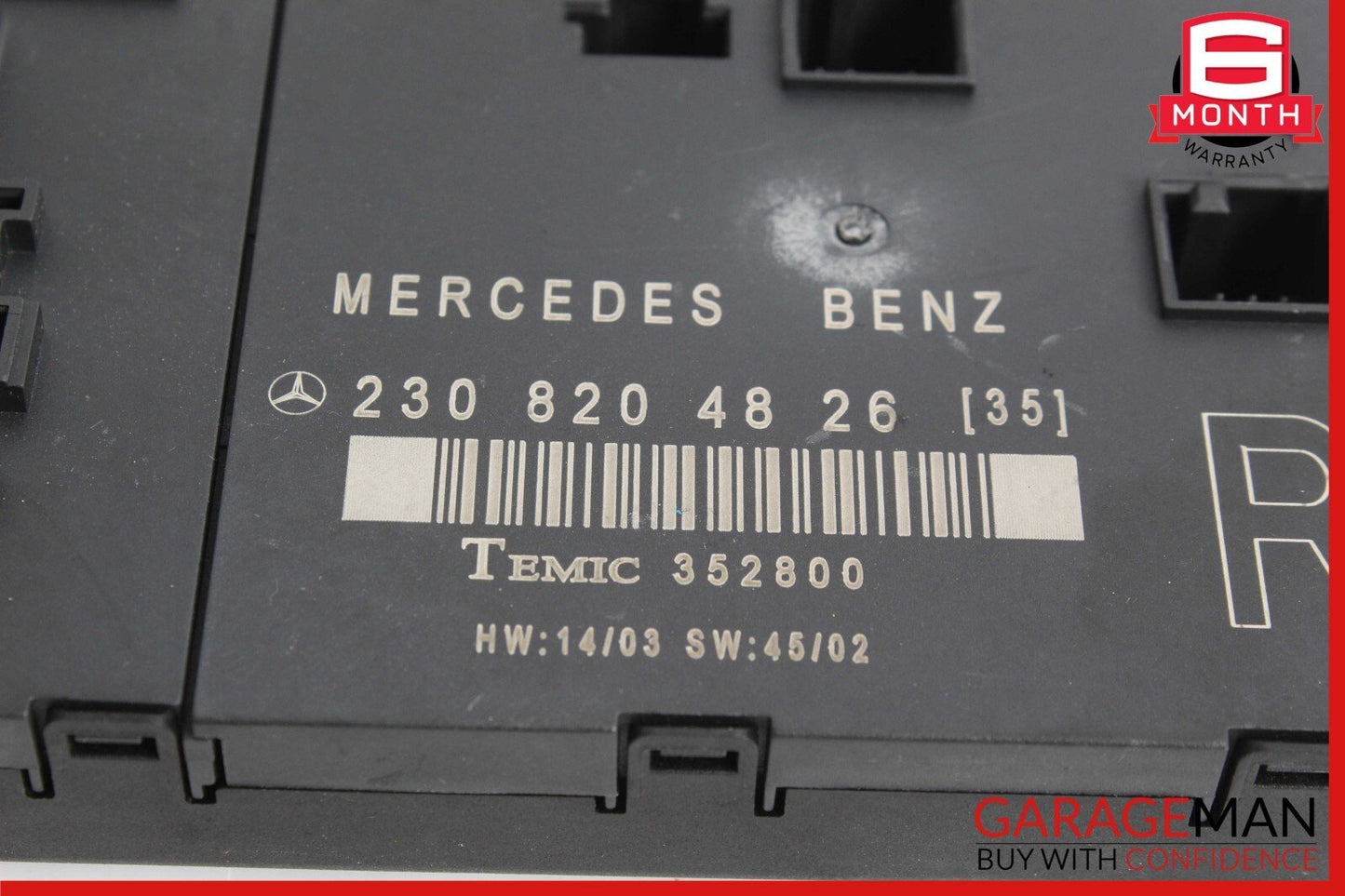 03-12 Mercedes R230 SL550 SL600 SL55 AMG Front Right Side Door Control Module