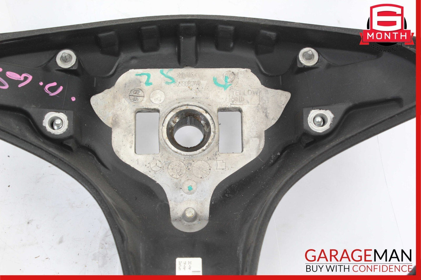08-12 Mercedes X204 GLK350 C280 C300 3 Spoke Steering Wheel Black