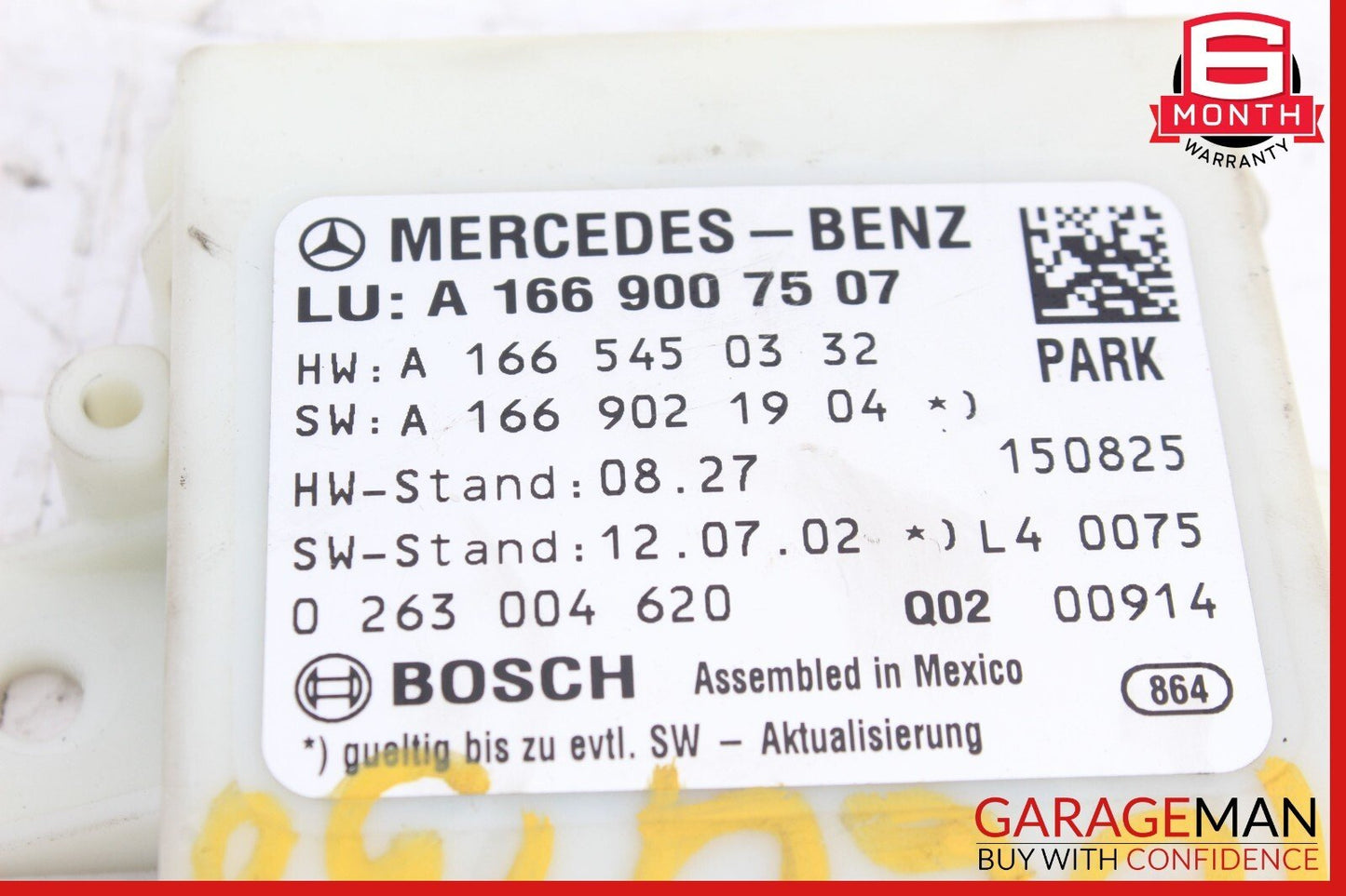 13-16 Mercedes X166 GL450 ML550 Park Assist Parktronic Sensor Module Control OEM