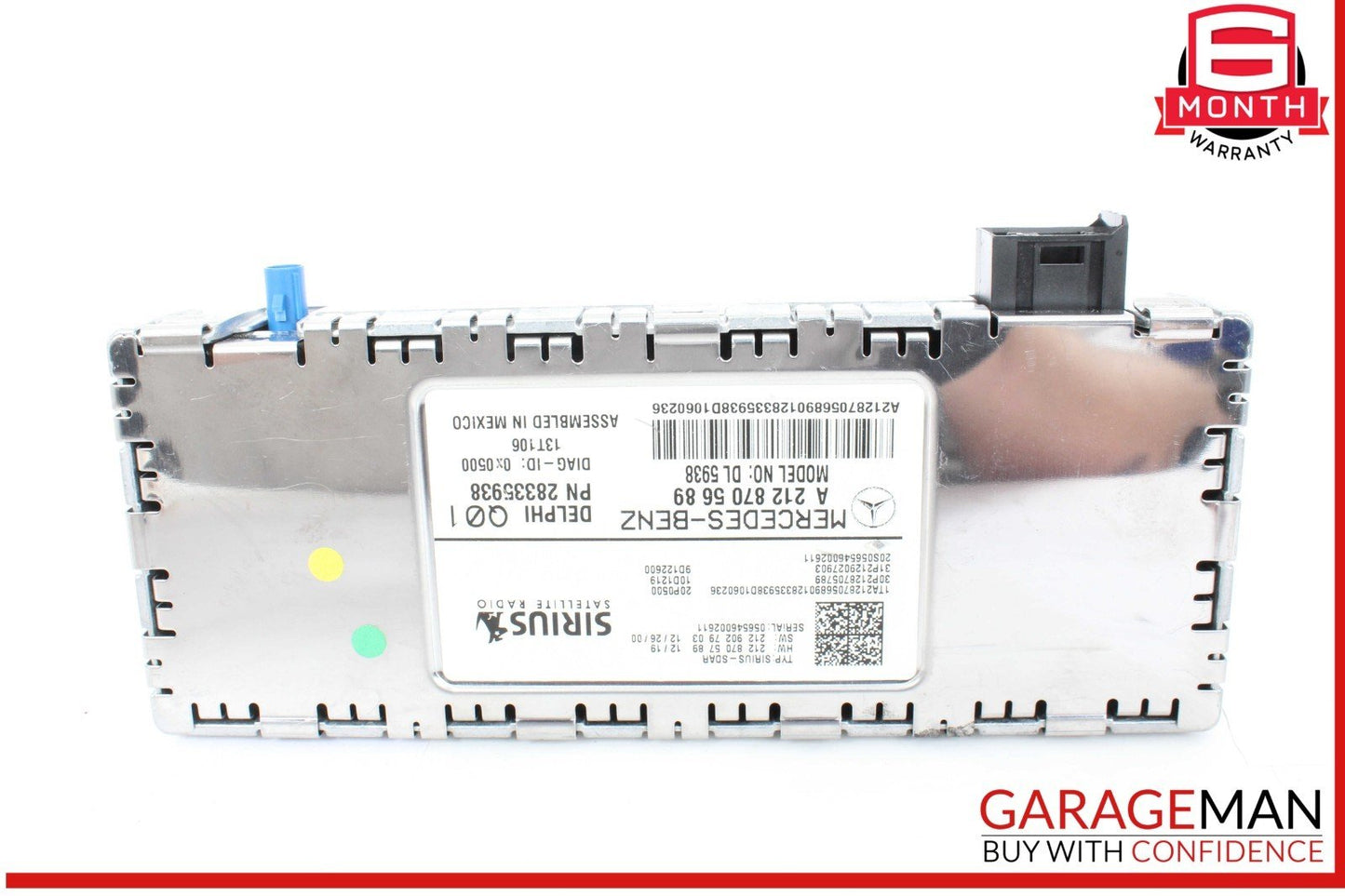 10-16 Mercedes W212 E350 C250 SLK250 Sirius Satellite Radio Receiver Module OEM
