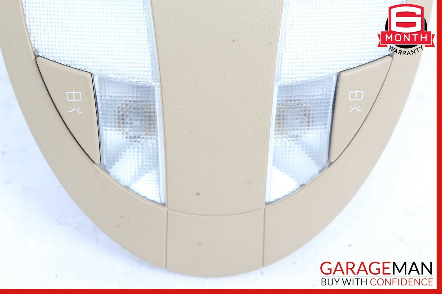 07-09 Mercedes W211 E550 E350 E63 AMG Rear Overhead Dome Light Reading Map Brown