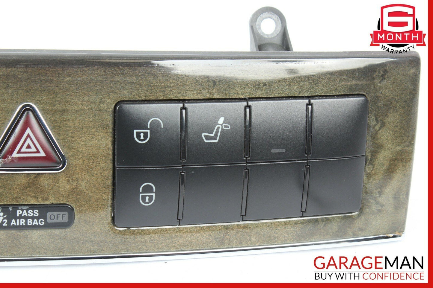 05-07 Mercedes W203 C230 Hazard Light Door Lock Switch Control Module Walnut