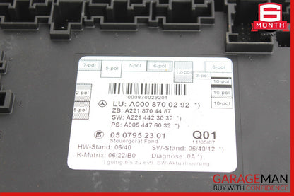 07-13 Mercedes W221 S550 S400 Rear Right / Left Side Door Controller Module Unit