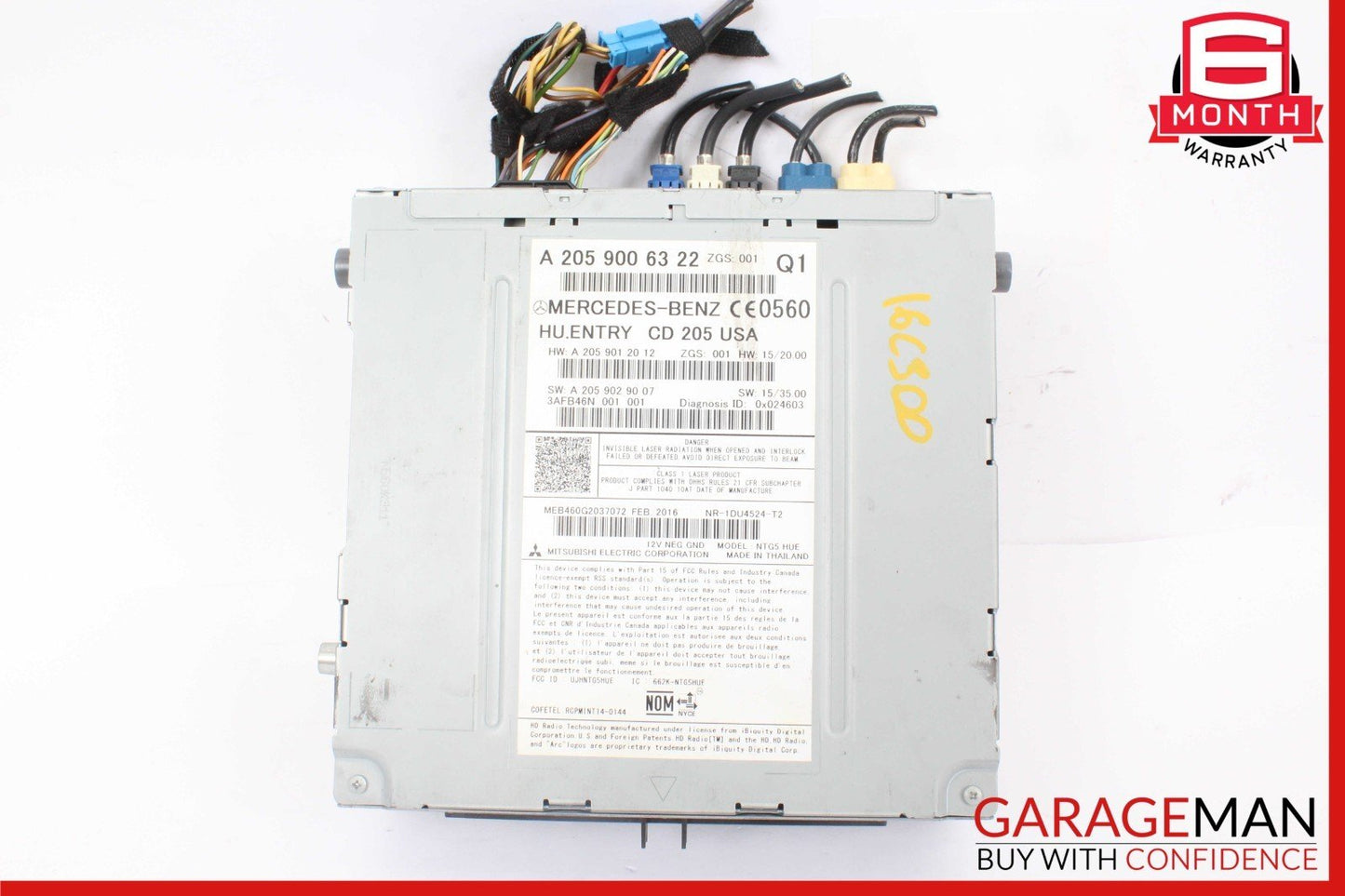 15-18 Mercedes W205 C300 C350e Navigation Radio CD Command Control Unit OEM