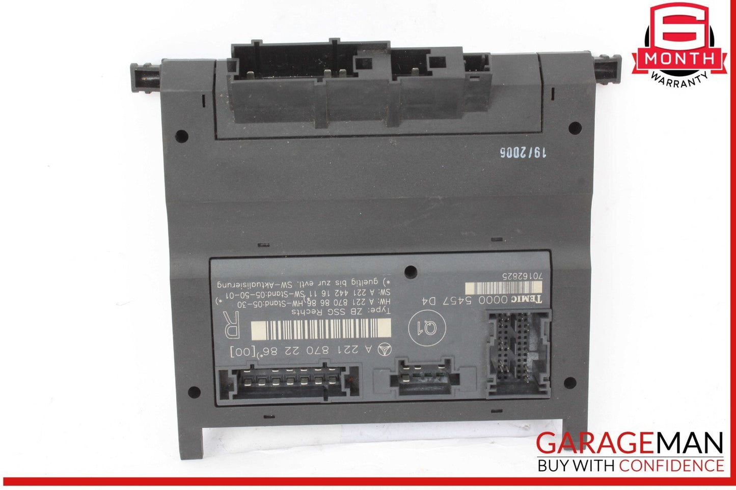 07-13 Mercedes W221 S550 Front Right Side Under Seat Control Module Unit OEM