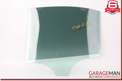 15-21 Mercedes W205 C300 C400 Rear Right Side Door Window Glass OEM