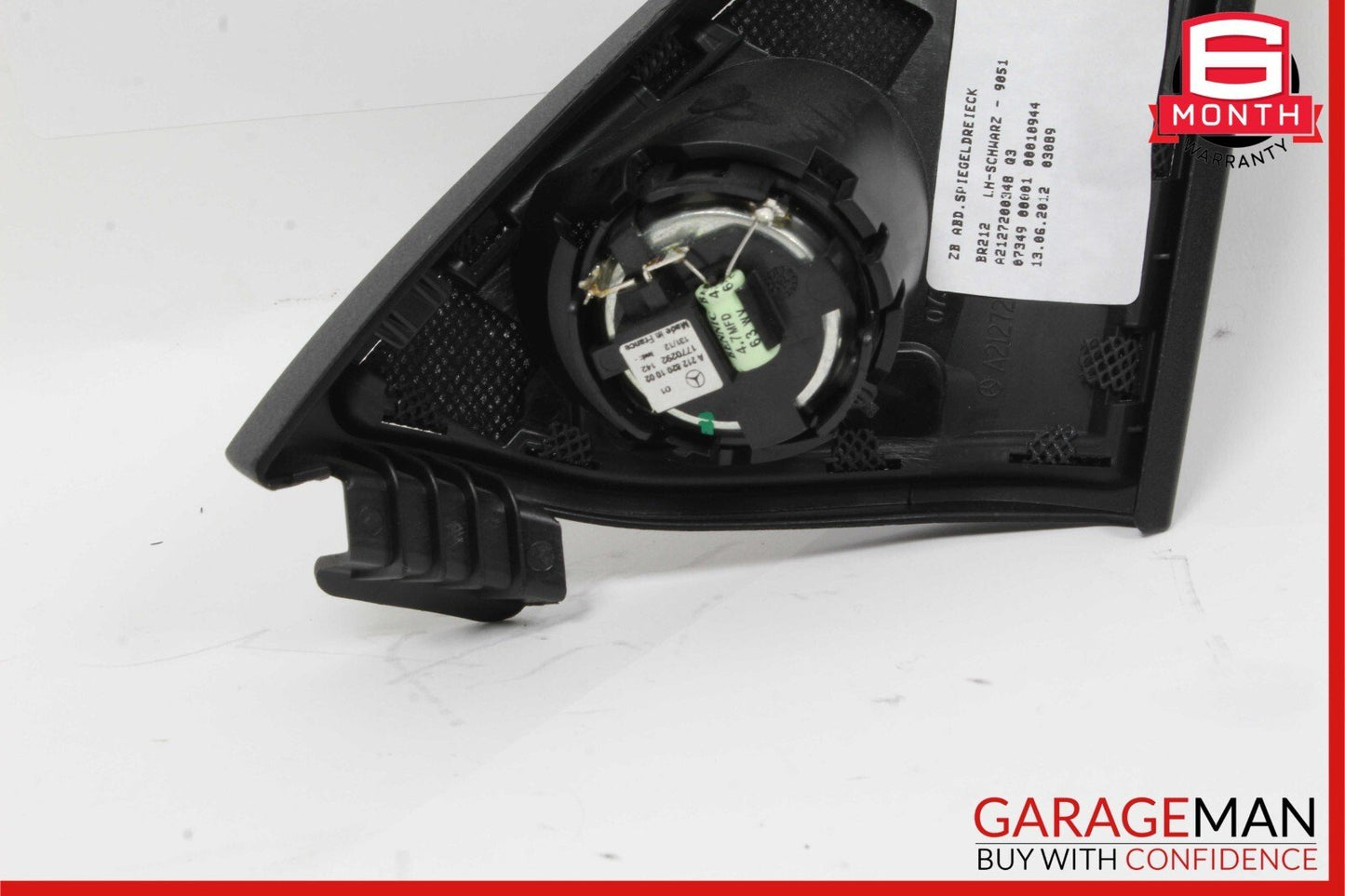 10-16 Mercedes W212 E350 E250 Front Left Door Panel Tweeter Speaker Cover Black