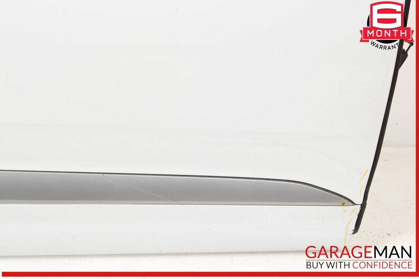 17-19 Audi Q7 Front Right Passenger Side Door Shell White OEM