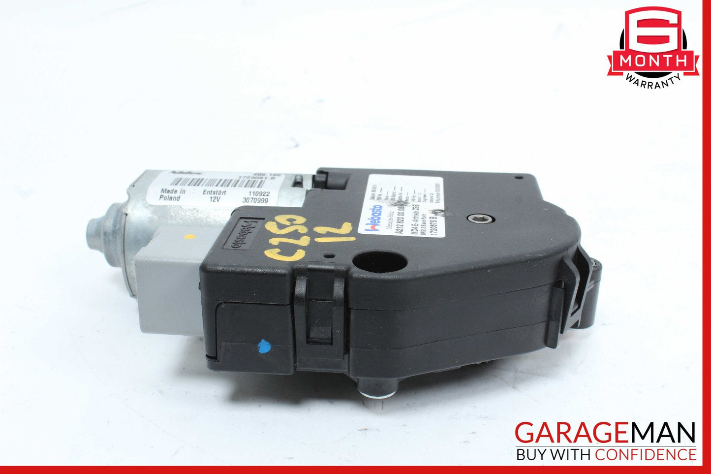 10-17 Mercedes W204 C250 E350 Roof Sun Shade Screen Roller Blind Motor OEM