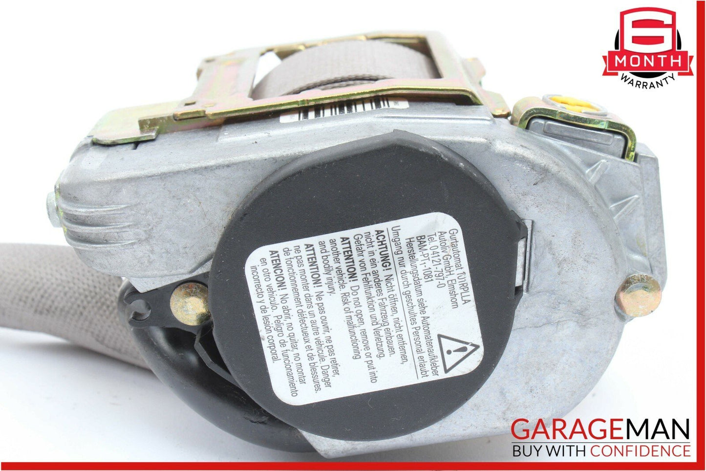 03-06 Mercedes W211 E500 Front Right Seat Belt Seatbelt Retractor Assembly Gray