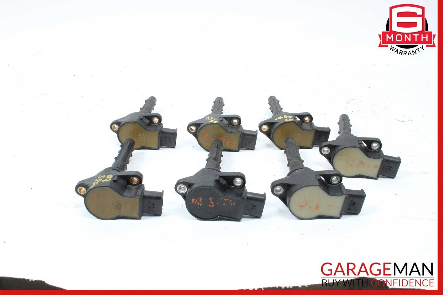 05-13 Mercedes W221 S550 E350 SLK350 M272 Ignition Coil Set of 7 0001502680 OEM