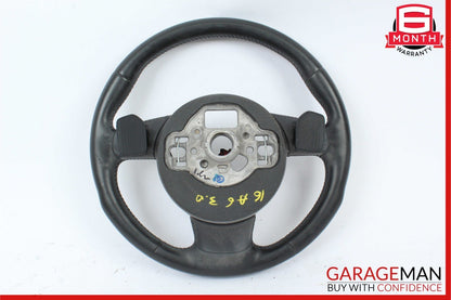 12-18 Audi A6 Steering Wheel w/ Paddle Shifter & Control Switch Assembly Black