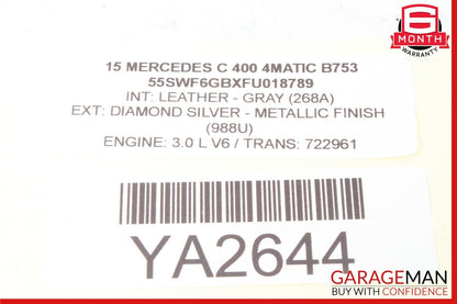 15-20 Mercedes W205 C400 GLC43 AMG Right Side Dash Air A/C Vent 2058304000 OEM