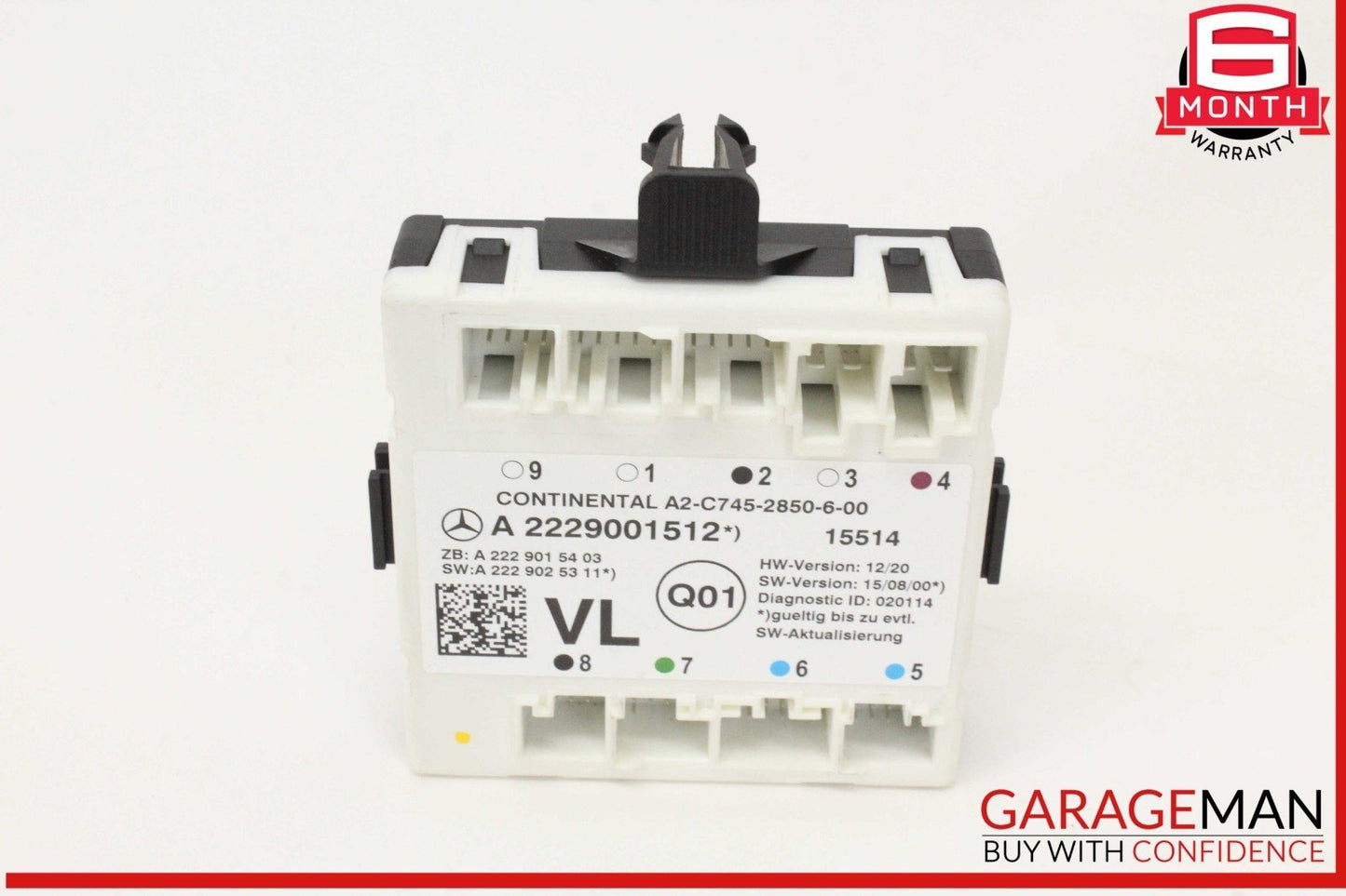 15-20 Mercedes W205 C300 Front Left Driver Side Door Control Module Unit OEM