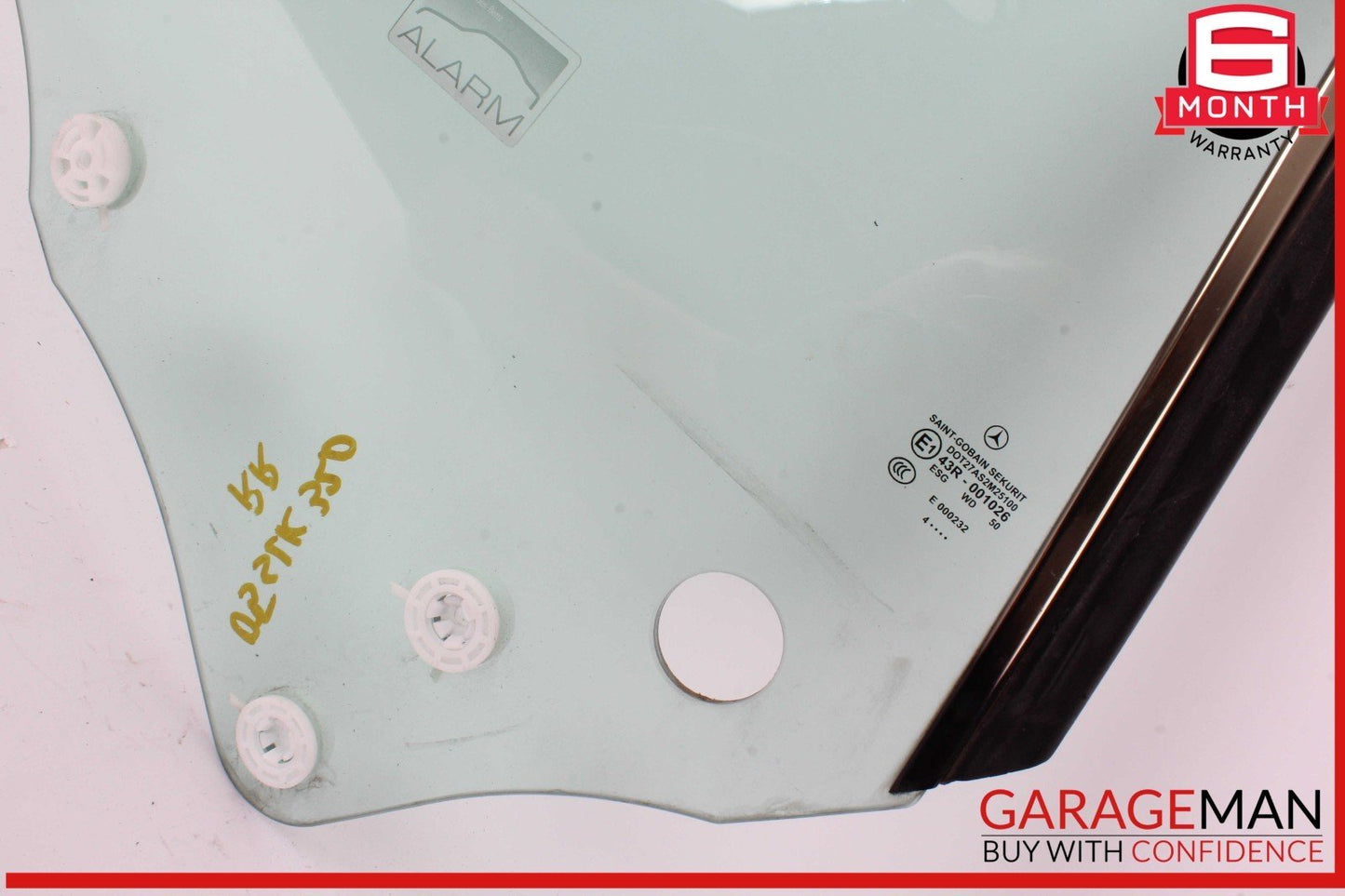 03-09 Mercedes W209 CLK320 Rear Right Passenger Side Door Window Glass OEM