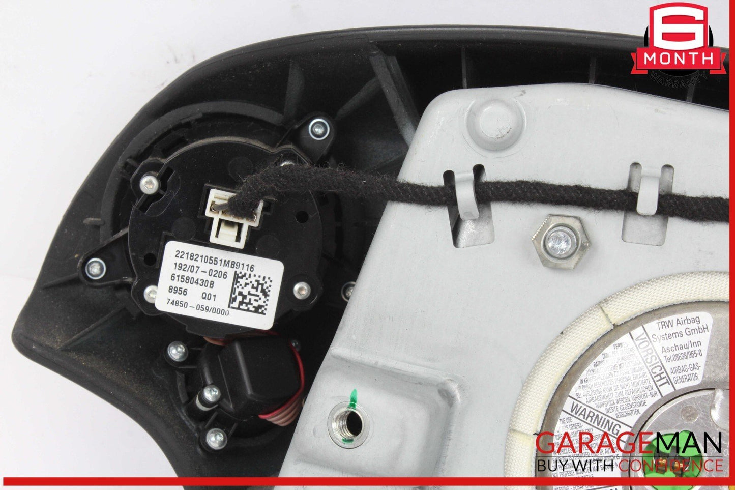 07-10 Mercedes W221 S550 CL550 Steering Wheel Airbag Air Bag Assembly Black OEM